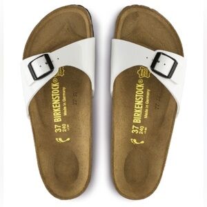 Birkenstock Madrid White Slide Sandals Kids size 3